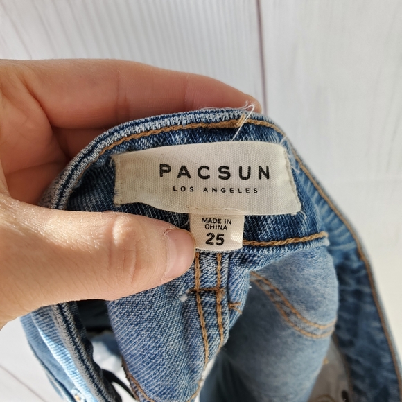 Pacsun denim distressed mini skirt - Picture 9 of 12